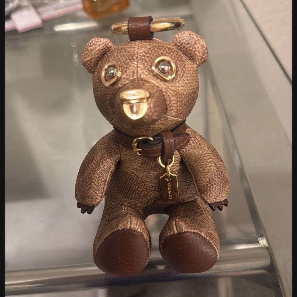 Coach Brown Bear Key Holder